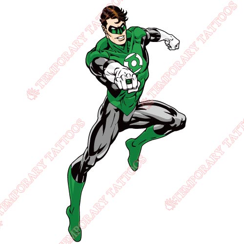 Green Lantern Customize Temporary Tattoos Stickers NO.133